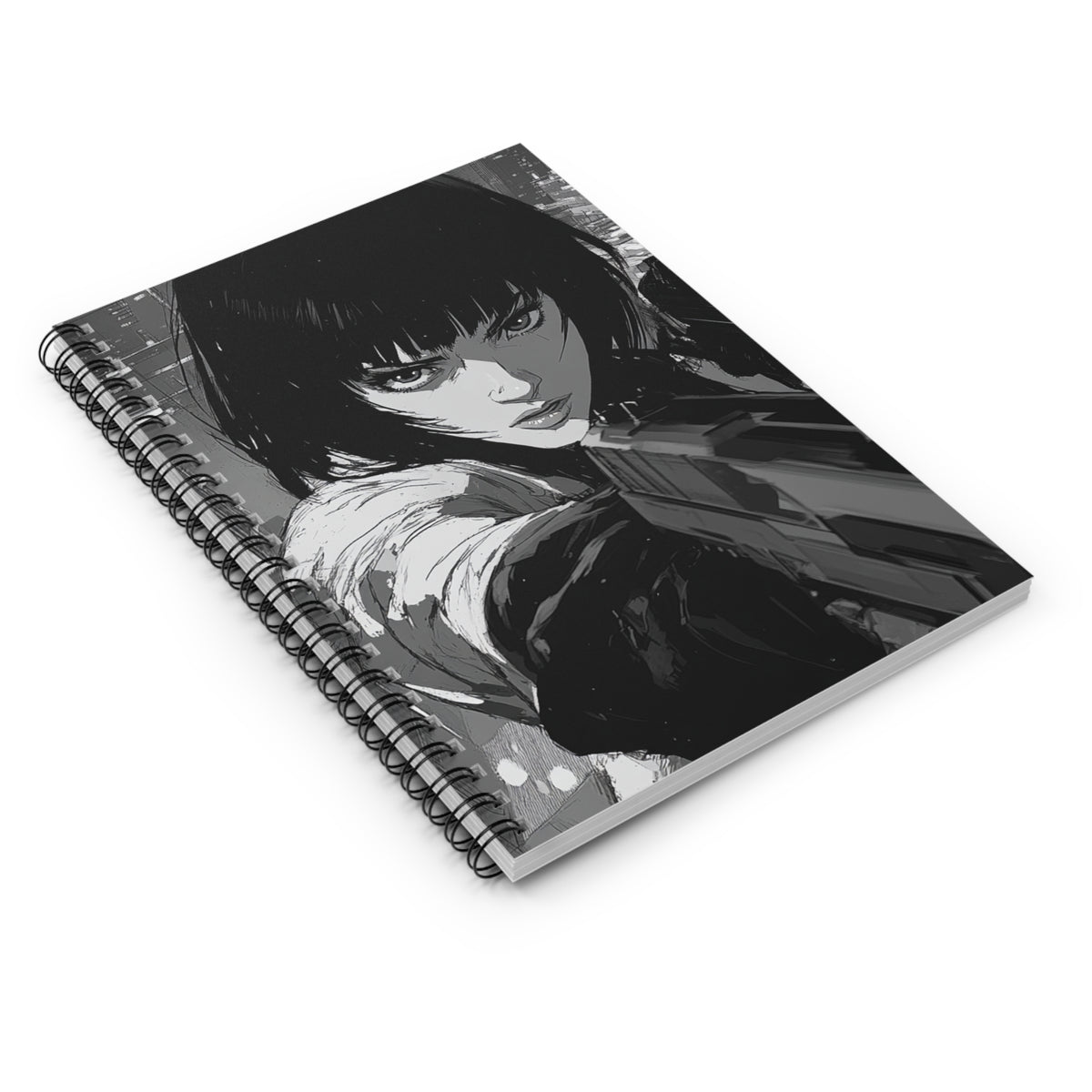 Fierce Art Spiral Notebook, Motivational Journal, Sketchbook, Gift for Artists, Cool Stationery