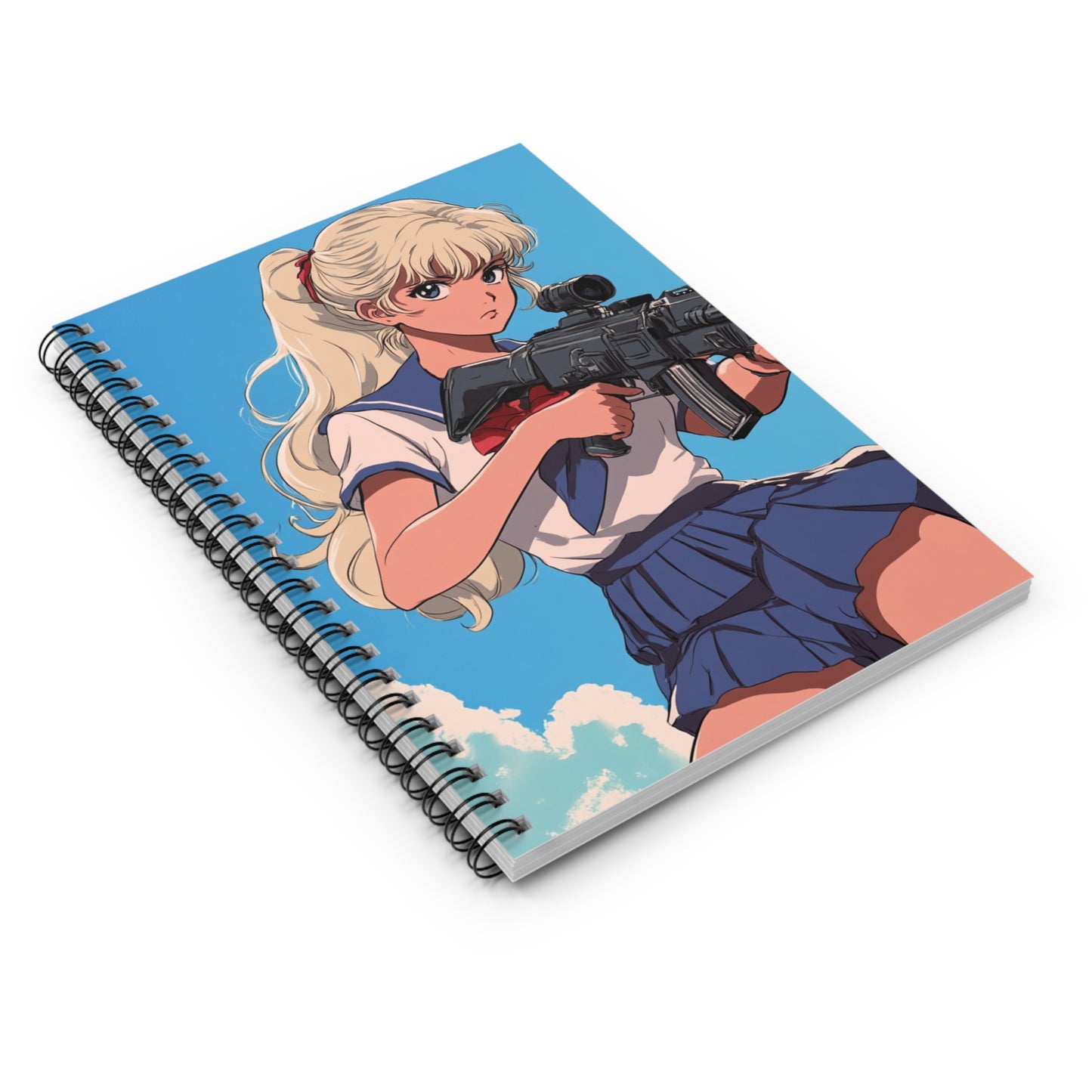Anime-Inspired Spiral Notebook, Perfect for Students, Journaling, Gift for Creatives, Writing, School Supplies, Aesthetic Design