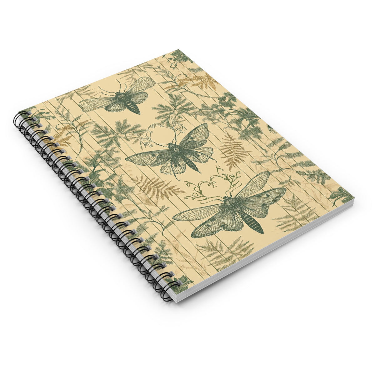 Nature-Inspired Spiral Notebook, Ideal for Journaling, Sketching, Gifts, Eco-Friendly Decor, Bug Enthusiasts