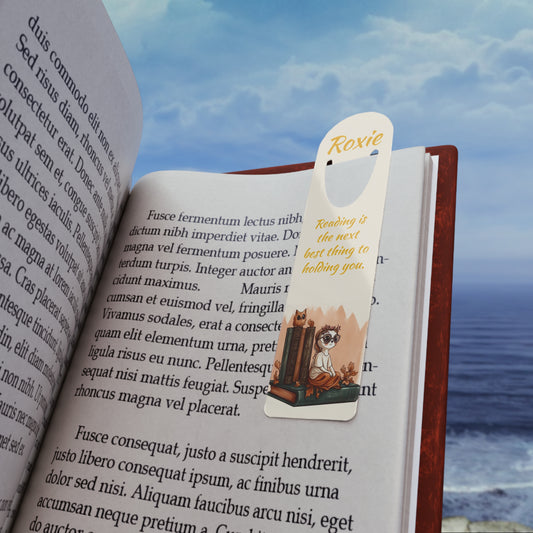 Personalized Romantic & Cottagecore Bookmark | Custom Printed Name + Tagline