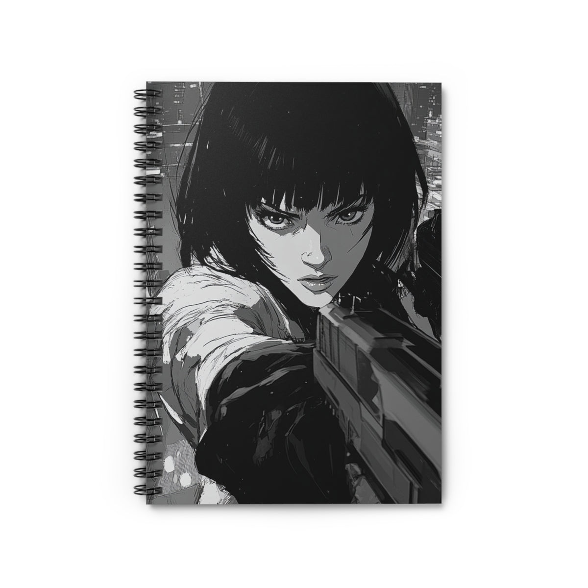 Fierce Art Spiral Notebook, Motivational Journal, Sketchbook, Gift for Artists, Cool Stationery