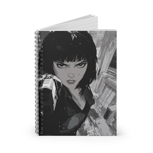 Bold Action Spiral Notebook - Graphic Art, Ideal for Artists, Journal Lovers, Unique Gifts, Stationery for Daily Use, Writing