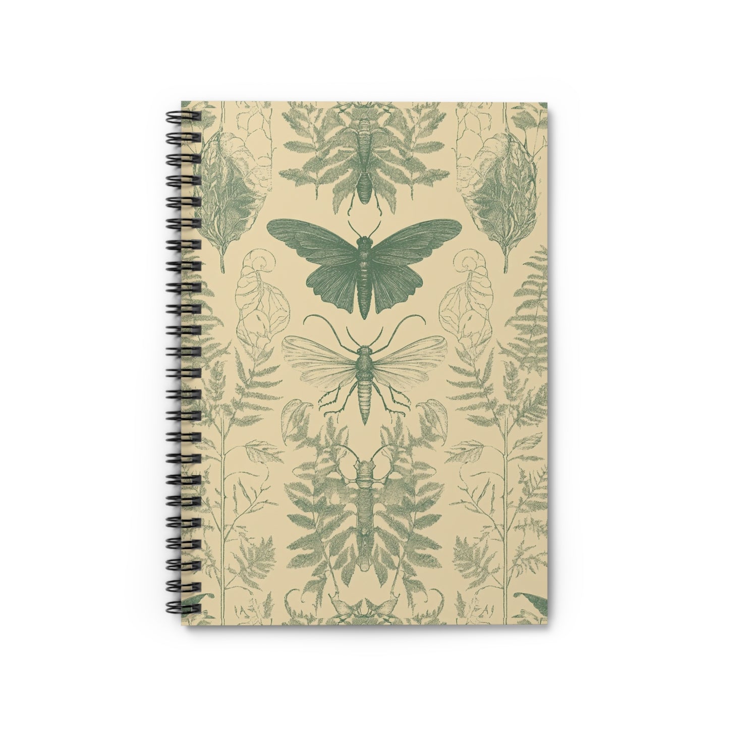 Nature-Inspired Spiral Notebook, Eco-Friendly Journal, Botanical Notebook, Ideal for Gifts, Eco-Conscious Writing