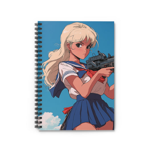 Anime-Inspired Spiral Notebook - For Artists & Fans, School Supplies, Journal, Gift for Students, Creative Writing