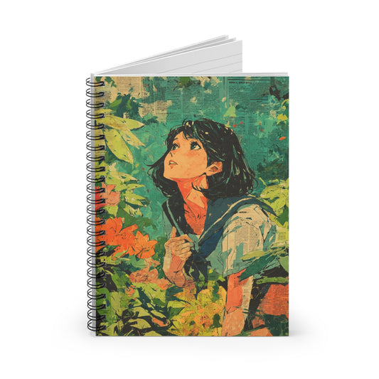 Dreamy Nature Spiral Notebook - Ruled Line, Journal for Artists, Gifts for Students, Eco-Friendly Notepad, Creative Writing Supplies
