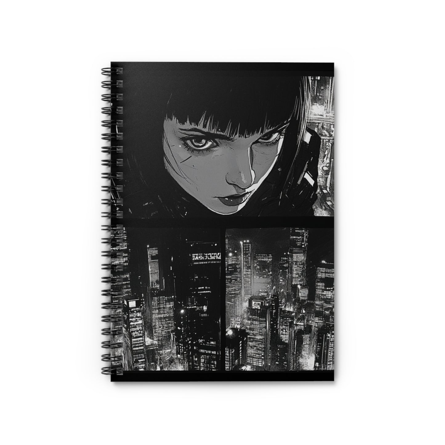 Gothic Spiral Notebook - Urban Aesthetic, Sketchbook, Journal, Gift for Artists, Creative Planning