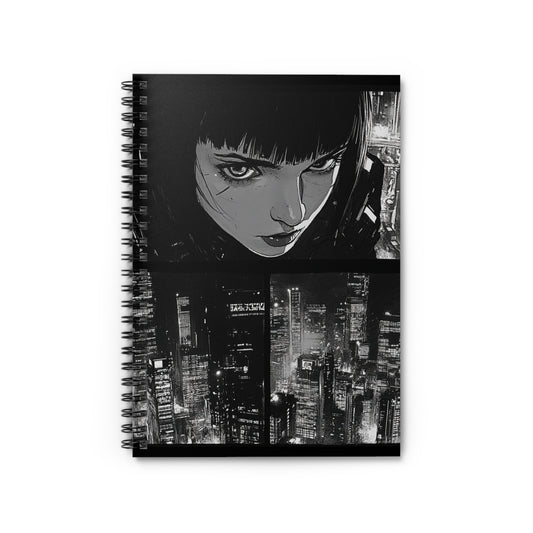 Gothic Spiral Notebook - Urban Aesthetic, Sketchbook, Journal, Gift for Artists, Creative Planning