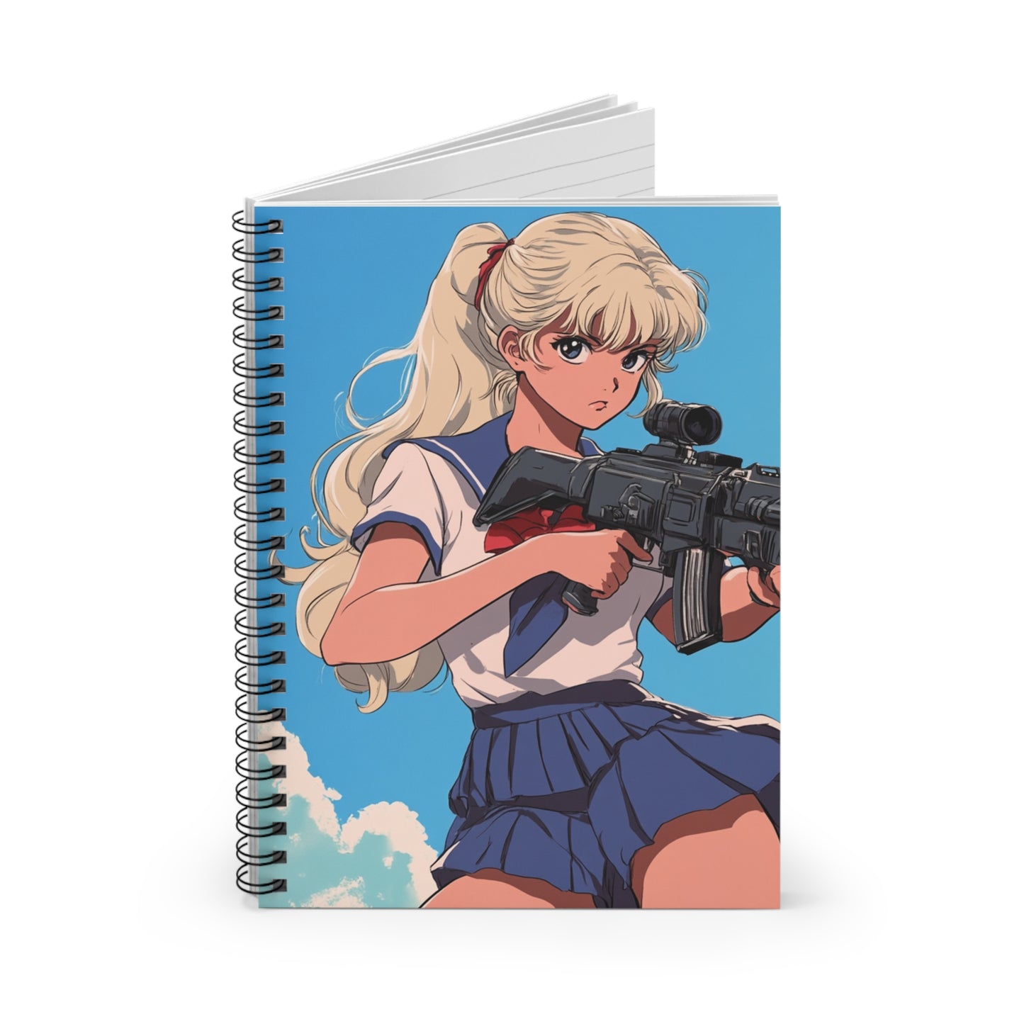 Anime-Inspired Spiral Notebook, Perfect for Students, Journaling, Gift for Creatives, Writing, School Supplies, Aesthetic Design