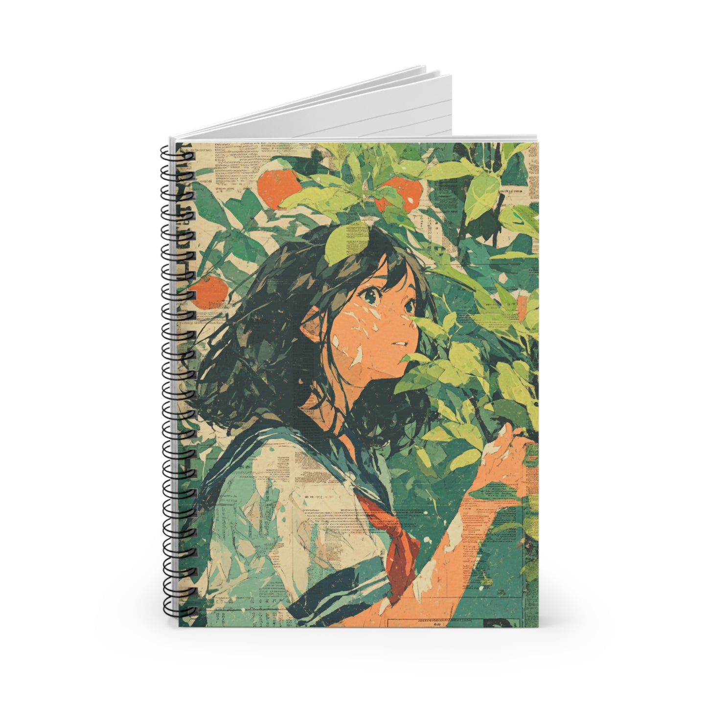 Artistic Spiral Notebook for Creative Minds, Sketch Journal, Gift for Artists, Floral Design, School Supplies
