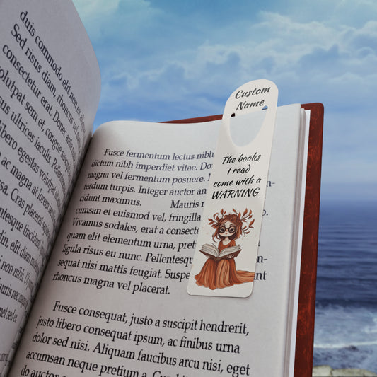 Personalized Warning Smut Bookmark | Custom Printed Name + Tagline