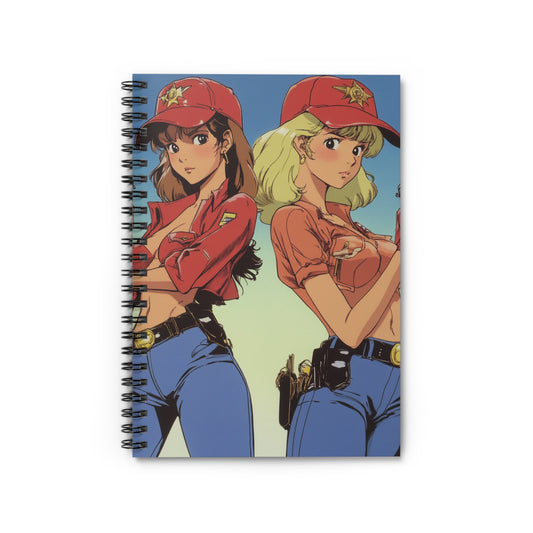 Vintage Anime Spiral Notebook - Fun for Students, Artists, Gift, Journaling, School Supplies, Aesthetic Office Decor