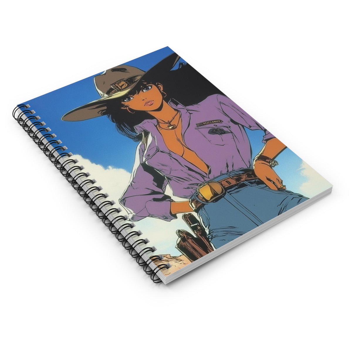 Western Chic Spiral Notebook - Perfect for Cowboys & Cowgirls, Sketching, Journaling, Gift for Artists, Travel Diary, Bullet Journal
