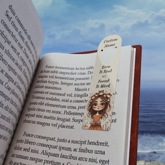 Personalized Born to Read Bookmark | Custom Printed Name