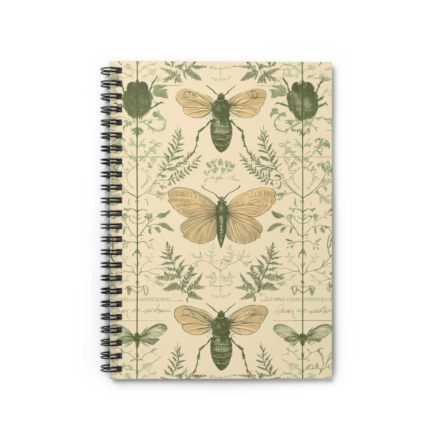 Botanical Butterfly Spiral Notebook - Nature Lover's Journal, Eco-Friendly Stationery, Gift for Artists, School Supplies, Insect Enthusiast