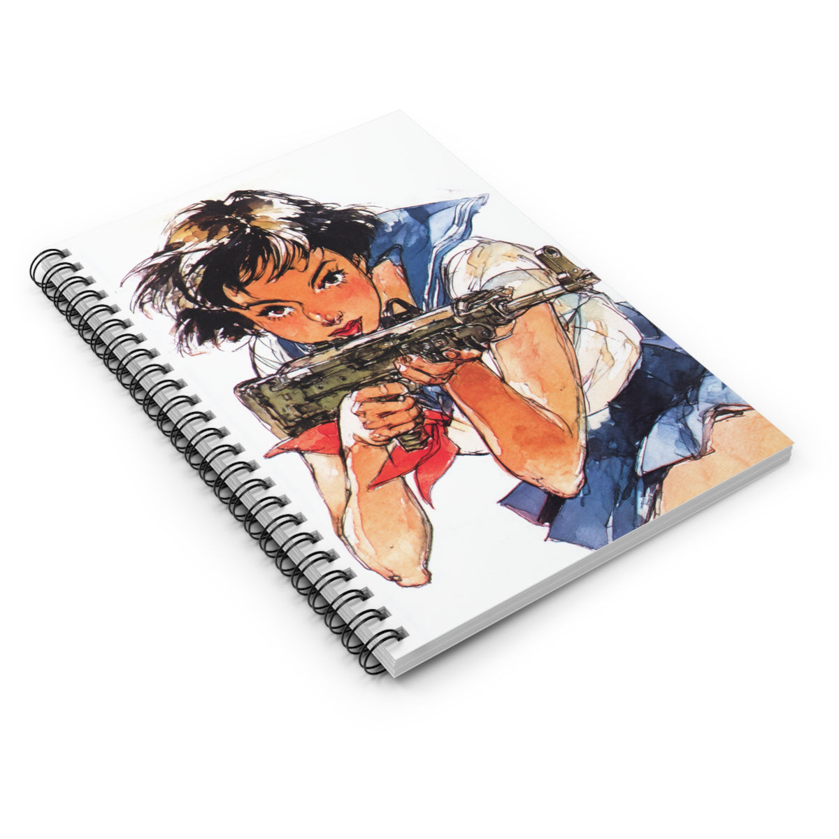 Anime-Inspired Spiral Notebook - Sketchbook for Creatives, Gift for Artists, School Supplies, Journal for Writing, Unique Stationery