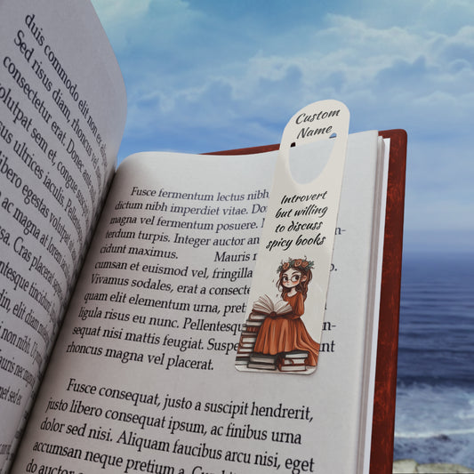 Personalized Introvert Bookmark | Custom Printed Name