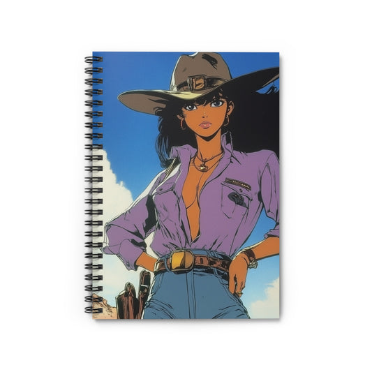 Western Chic Spiral Notebook - Perfect for Cowboys & Cowgirls, Sketching, Journaling, Gift for Artists, Travel Diary, Bullet Journal